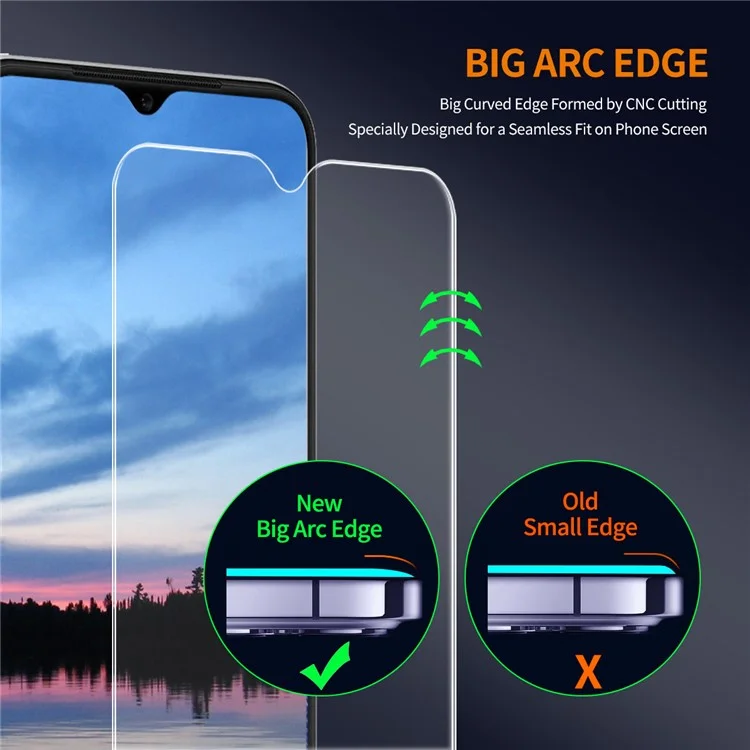 ENKAY HAT PRINCE 2Pcs For Honor X6a 4G / X5 Plus Screen Protector High Definition Anti-fingerprint Film-Cellmalls