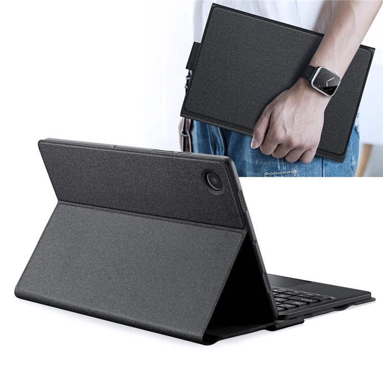 DUX DUCIS For Samsung Galaxy Tab A8 10.5 (2021) / (2022) Slim Leather Cover Anti-drop Stand Case with Detachable Bluetooth-compatible Keyboard-Cellmalls