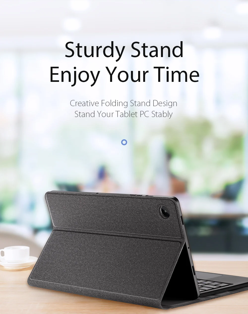 DUX DUCIS For Samsung Galaxy Tab A8 10.5 (2021) / (2022) Slim Leather Cover Anti-drop Stand Case with Detachable Bluetooth-compatible Keyboard-Cellmalls