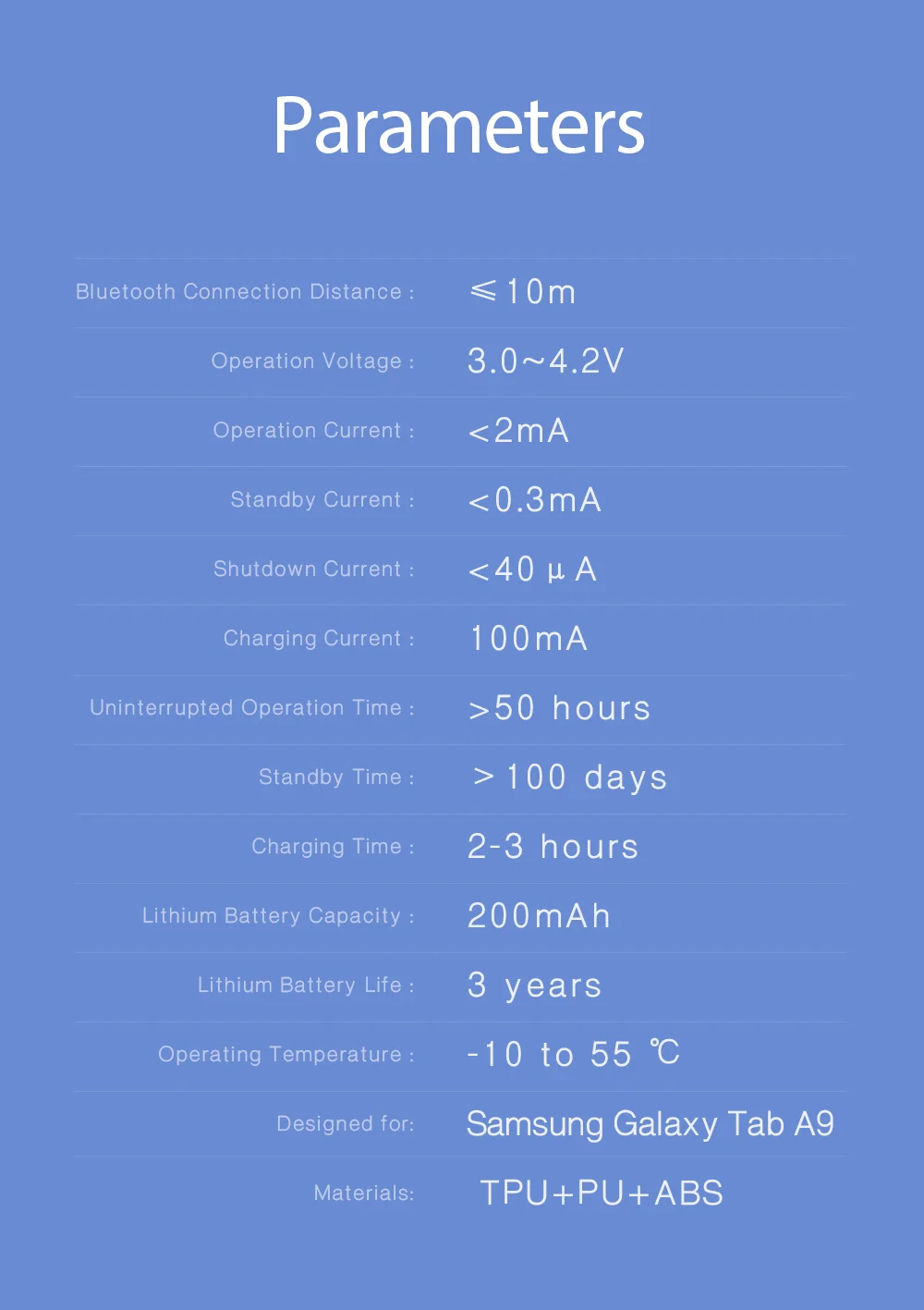 DUX DUCIS For Samsung Galaxy Tab A9 Bluetooth-compatible Keyboard with PU Leather Tablet Case-Cellmalls