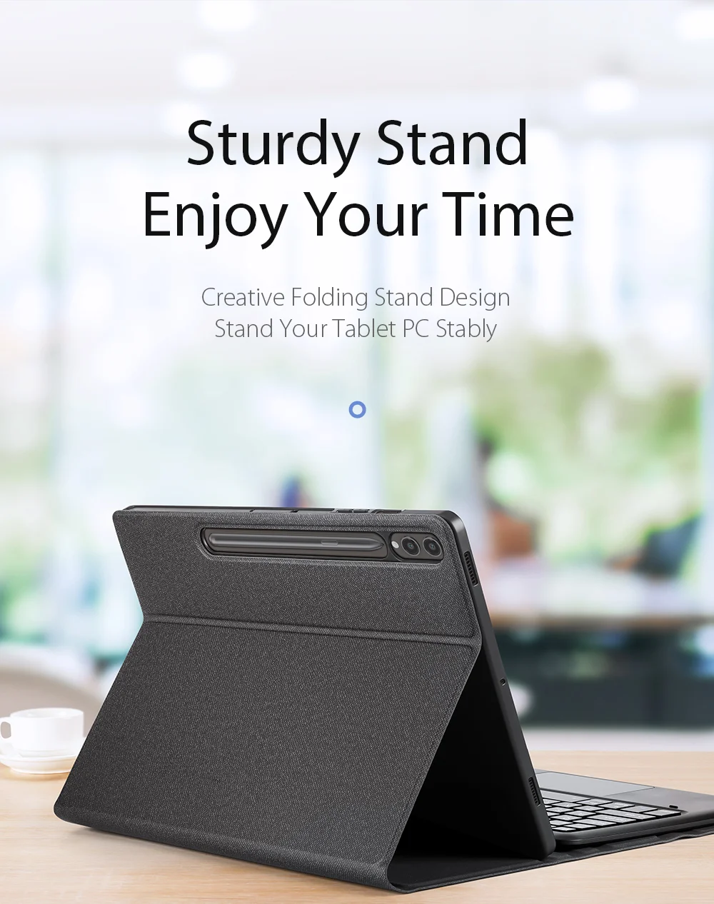 DUX DUCIS For Samsung Galaxy Tab S10 Plus Bluetooth-compatible Keyboard + Tablet Leather Case-Cellmalls