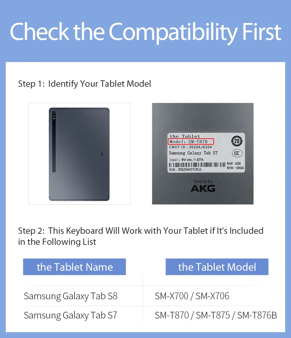 DUX DUCIS 2 in 1 Bluetooth-compatible Keyboard Full Protection Leather Tablet Stand Case for Samsung Galaxy Tab S7/Tab S8-Cellmalls