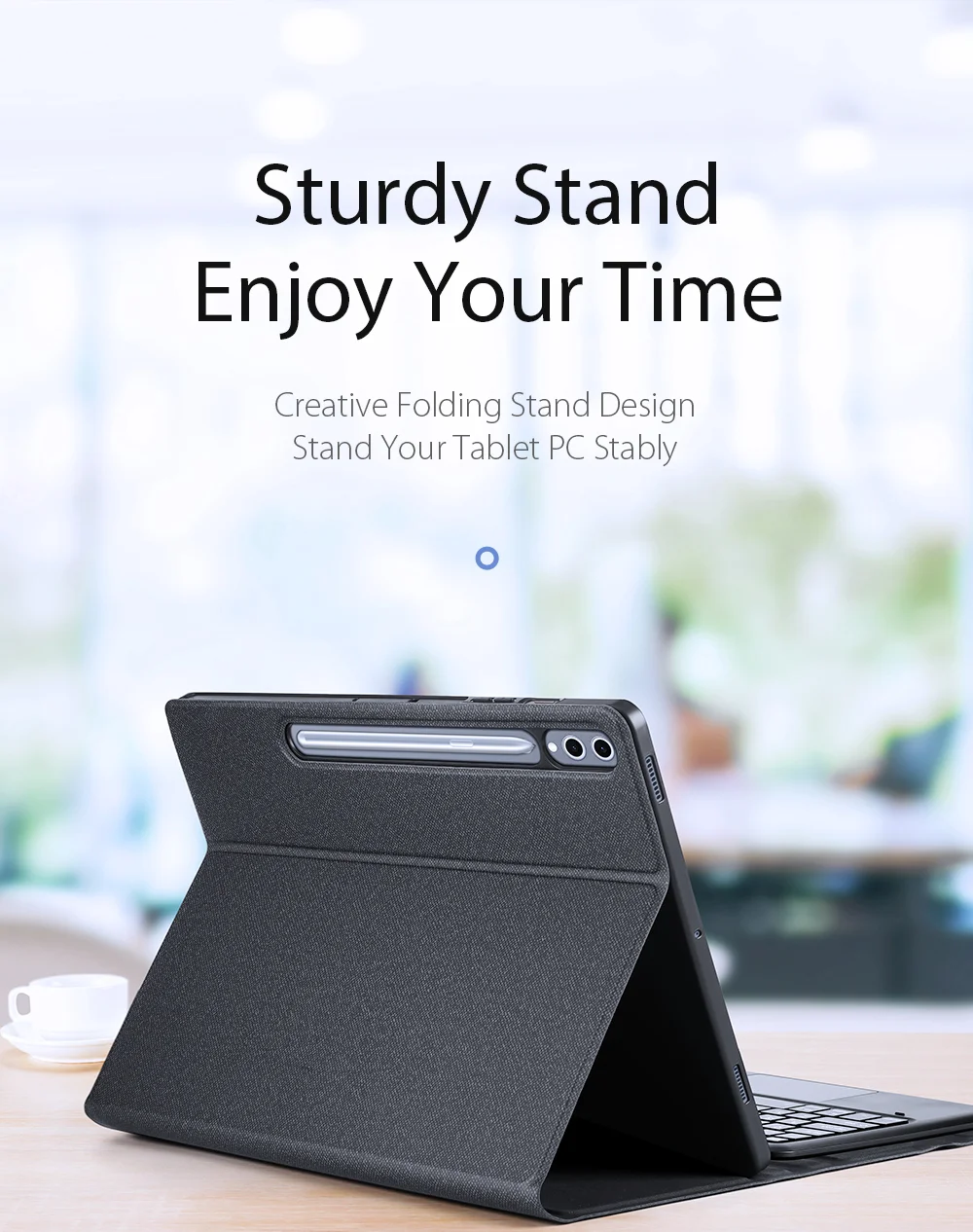 DUX DUCIS For Samsung Galaxy Tab S8 Ultra Keyboard Case Protective Cover Tablet Case Detachable Wireless Bluetooth-compatible Keyboard with Touchpad-Cellmalls