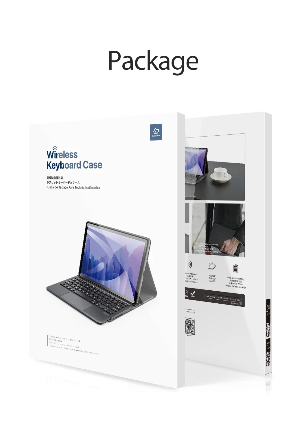 DUX DUCIS For Samsung Galaxy Tab S8 Ultra Keyboard Case Protective Cover Tablet Case Detachable Wireless Bluetooth-compatible Keyboard with Touchpad-Cellmalls