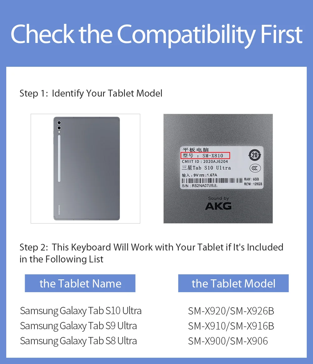 DUX DUCIS For Samsung Galaxy Tab S8 Ultra Keyboard Case Protective Cover Tablet Case Detachable Wireless Bluetooth-compatible Keyboard with Touchpad-Cellmalls