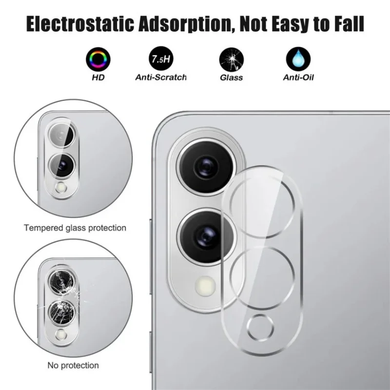 For Samsung Galaxy S25 Edge Camera Lens Protector WANLONFENG Full Coverage HD Clear Lens Film with Cleaning Cloth - Transparent-Cellmalls