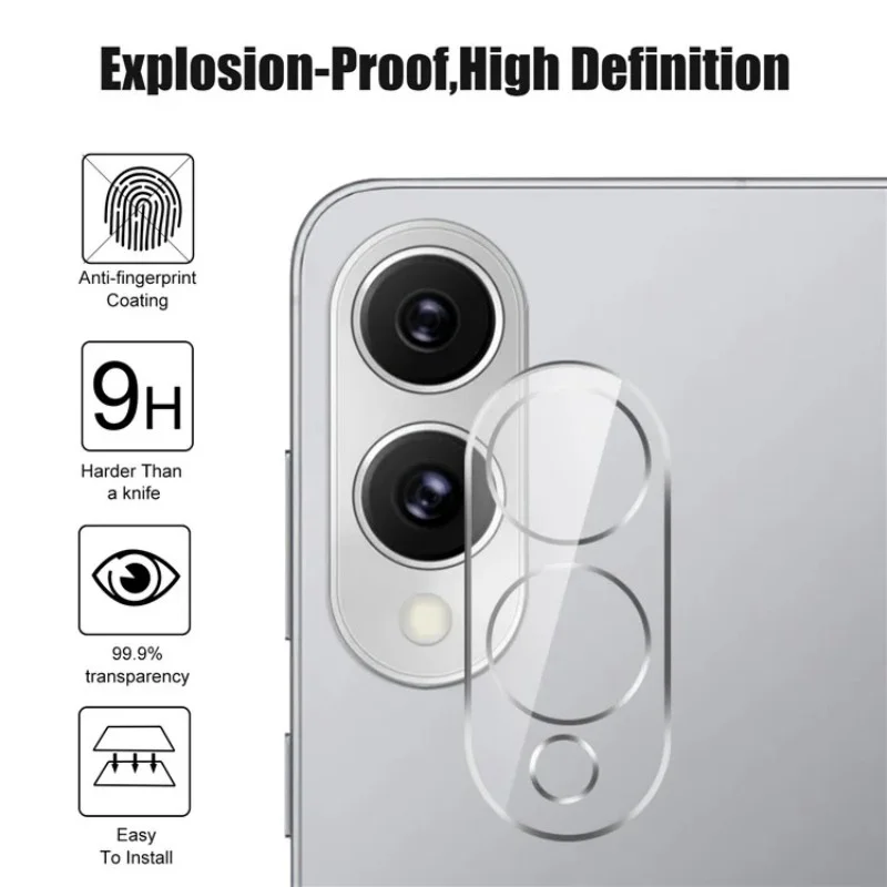 For Samsung Galaxy S25 Edge Camera Lens Protector WANLONFENG Full Coverage HD Clear Lens Film with Cleaning Cloth - Transparent-Cellmalls