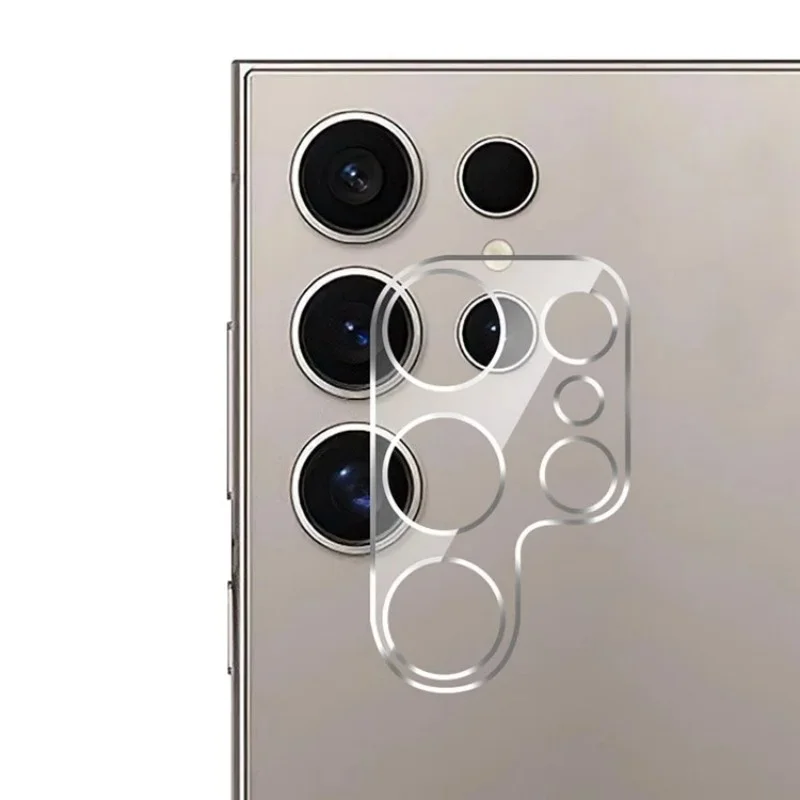 For Samsung Galaxy S25 Ultra Camera Lens Protector WANLONFENG Full Coverage HD Clear Lens Film with Cleaning Cloth - Transparent-Cellmalls