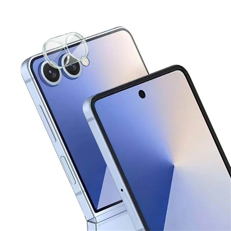 For Samsung Galaxy Z Flip7 5G Camera Lens Protector WANLONFENG Full Coverage HD Clear Lens Film with Cleaning Cloth - Transparent-Cellmalls