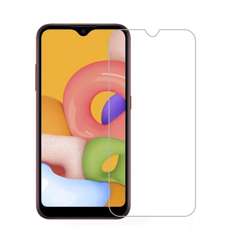 Tempered Glass Screen Film 0.3mm Arc Edge for Samsung Galaxy A01-Cellmalls