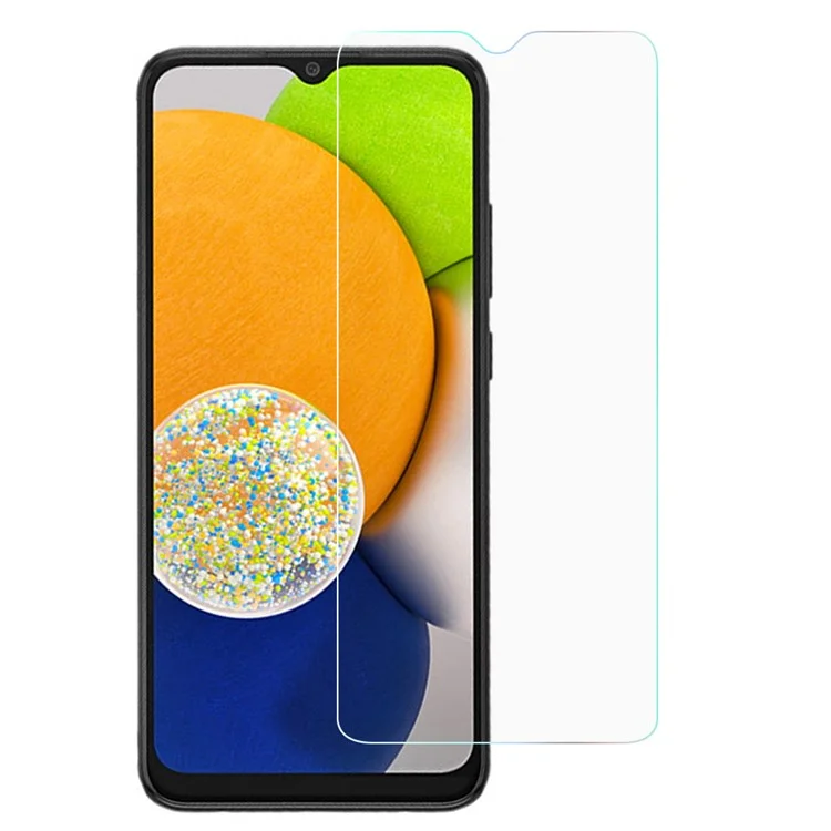 Tempered Glass Screen Protector for Samsung Galaxy A03 (164.2 x 75.9 x 9.1mm) Ultra Clear Screen Film 0.3mm Arc Edge Anti-Scratch Screen Protector-Cellmalls