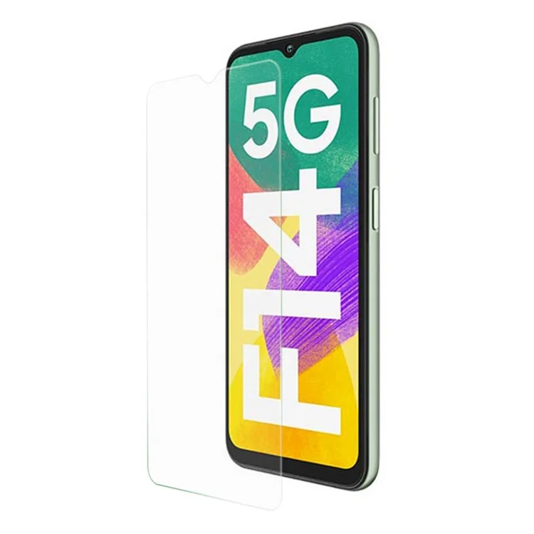 0.3mm Arc Edge Screen Film for Samsung Galaxy F14 5G Tempered Glass Screen Cover HD Clear Screen Protector-Cellmalls