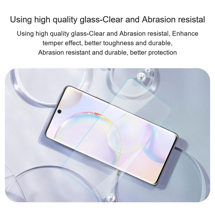 AMORUS For Honor 400 Lite Front Screen Protector 2.5D Arc Edge 9H High Aluminum-Silicon Glass Film-Cellmalls
