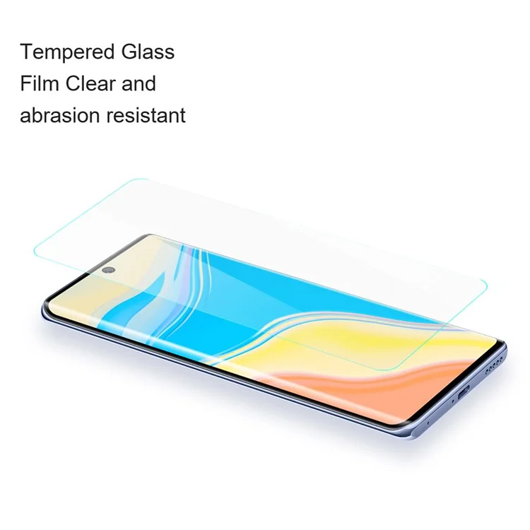AMORUS For Honor 400 Lite Front Screen Protector 2.5D Arc Edge 9H High Aluminum-Silicon Glass Film-Cellmalls