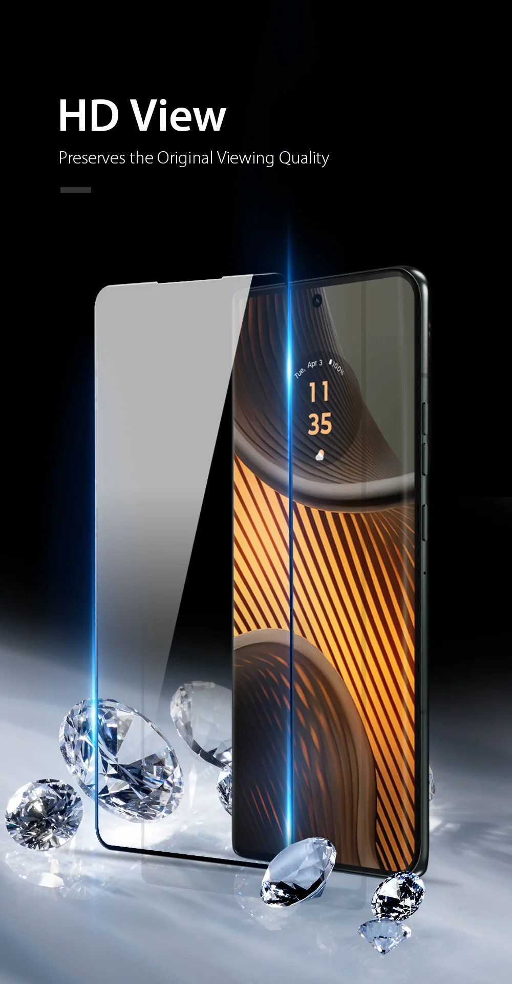 DUX DUCIS For Motorola Edge 50 5G Screen Protector Hot Bending Side Glue Film-Cellmalls