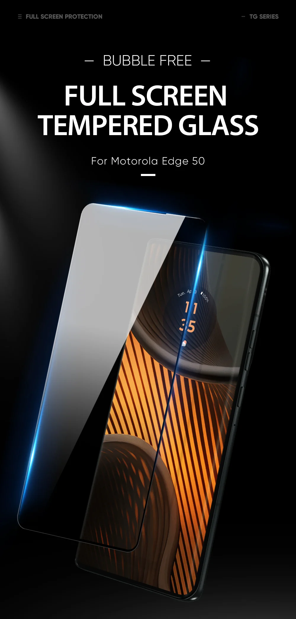 DUX DUCIS For Motorola Edge 50 5G Screen Protector Hot Bending Side Glue Film-Cellmalls