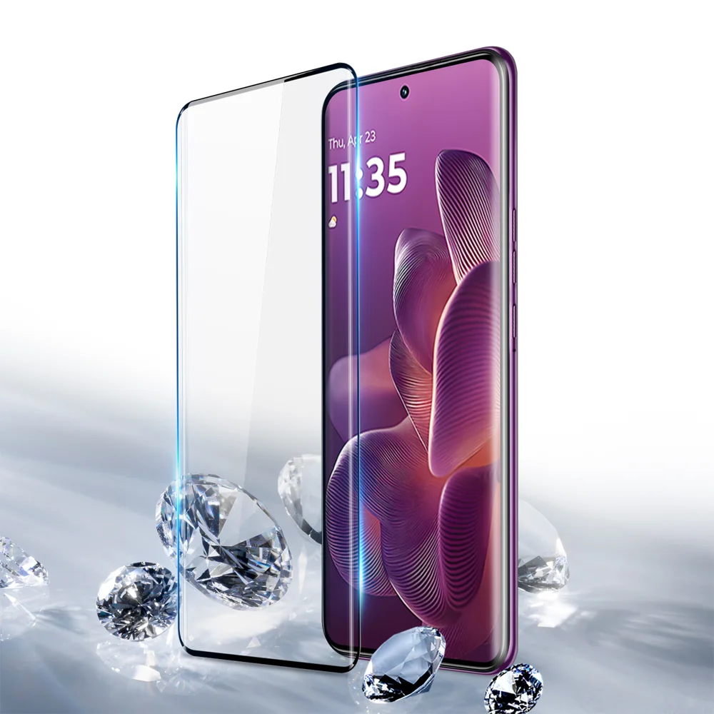 For Motorola Edge 60 Pro 5G Tempered Glass DUX DUCIS Screen Protector Hot Bending Side Glue Film - Black-Cellmalls