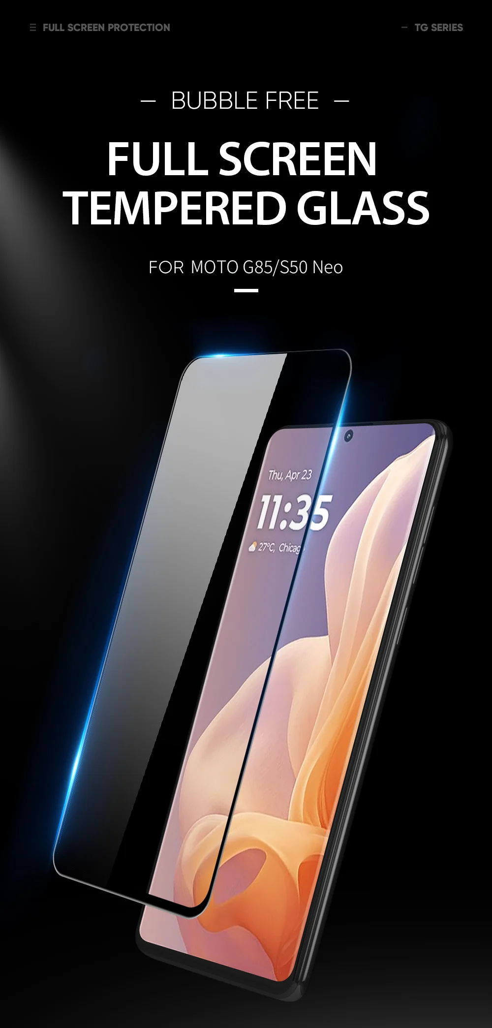 DUX DUCIS For Motorola Moto G85 5G / S50 Neo 5G Screen Protector Hot Bending Side Glue Film-Cellmalls