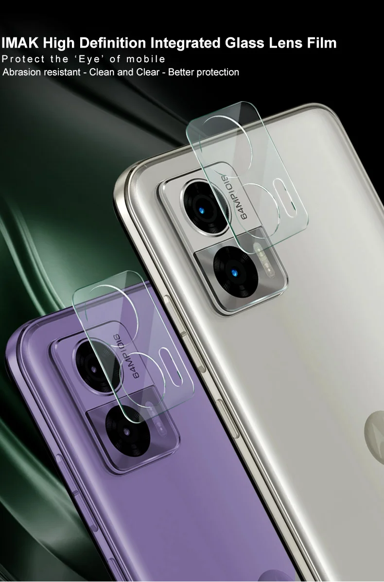 IMAK For Motorola Edge 30 Neo 5G Tempered Glass Lens Protection + Acrylic Lens Cap Full Cover Integrated Camera Lens Protector-Cellmalls