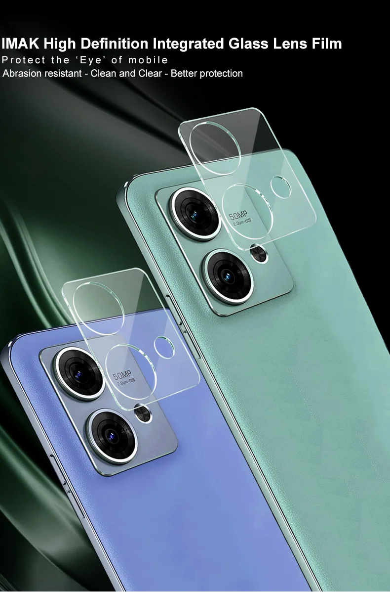 IMAK for Motorola Edge 40 Neo 5G Shockproof Integrated Tempered Glass Lens Film + Acrylic Lens Cap-Cellmalls
