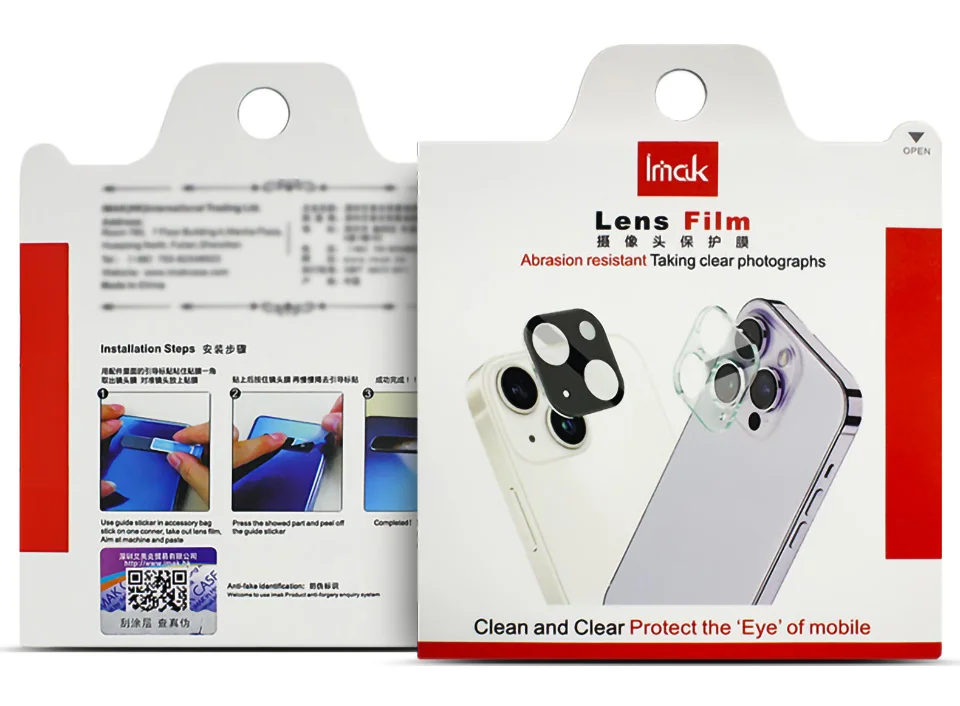 IMAK For Motorola Edge 50 Fusion 5G Tempered Glass Camera Lens Protector + Acrylic Lens Cap-Cellmalls