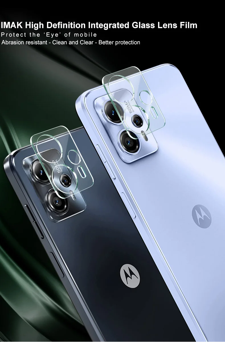 IMAK For Motorola Moto G13 4G / G23 4G Camera Lens Film Tempered Glass Phone Lens Protector+Acrylic Lens Cap-Cellmalls