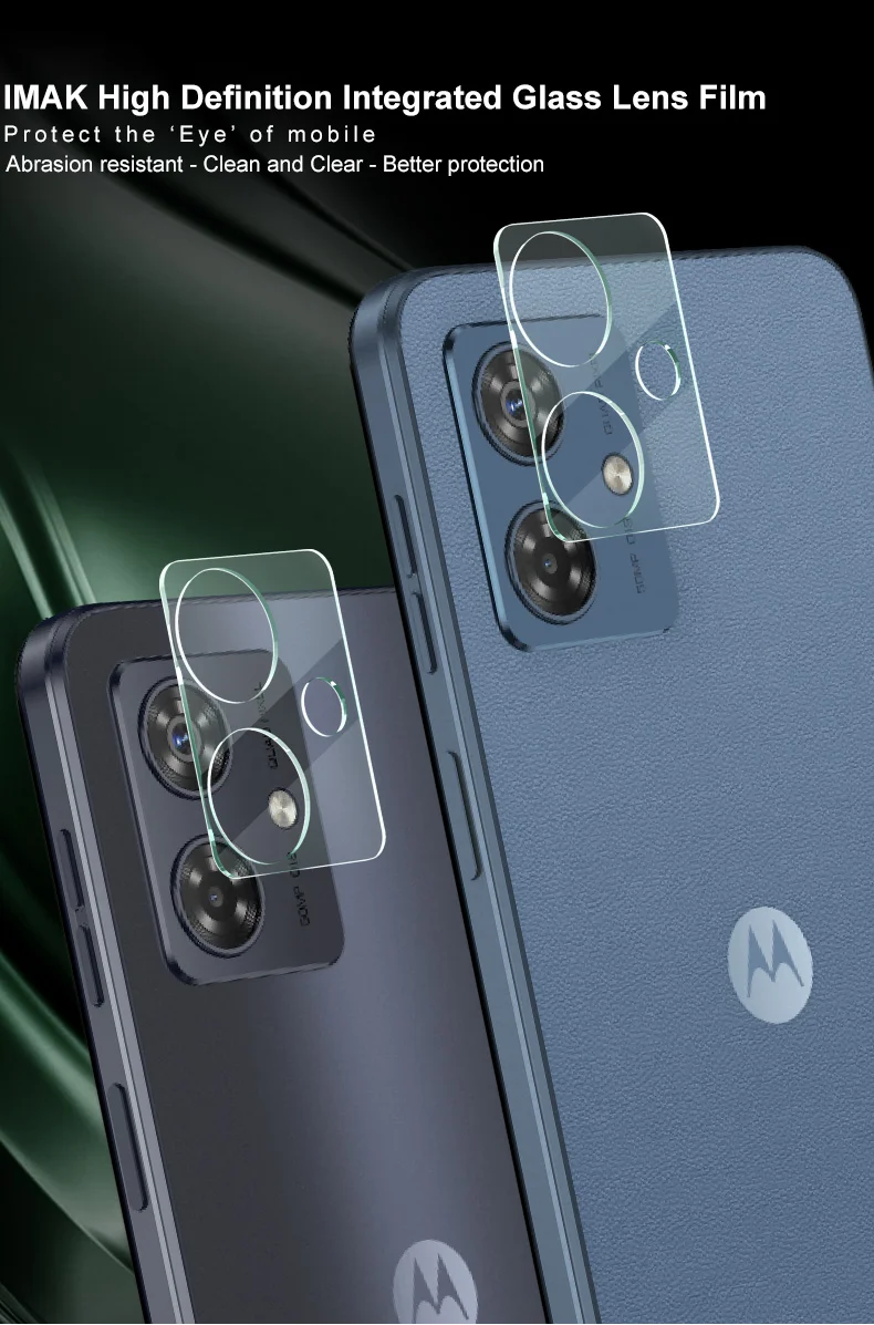 IMAK for Motorola Moto G54 5G Camera Lens Protector Integrated Tempered Glass Lens Film + Acrylic Lens Cap-Cellmalls
