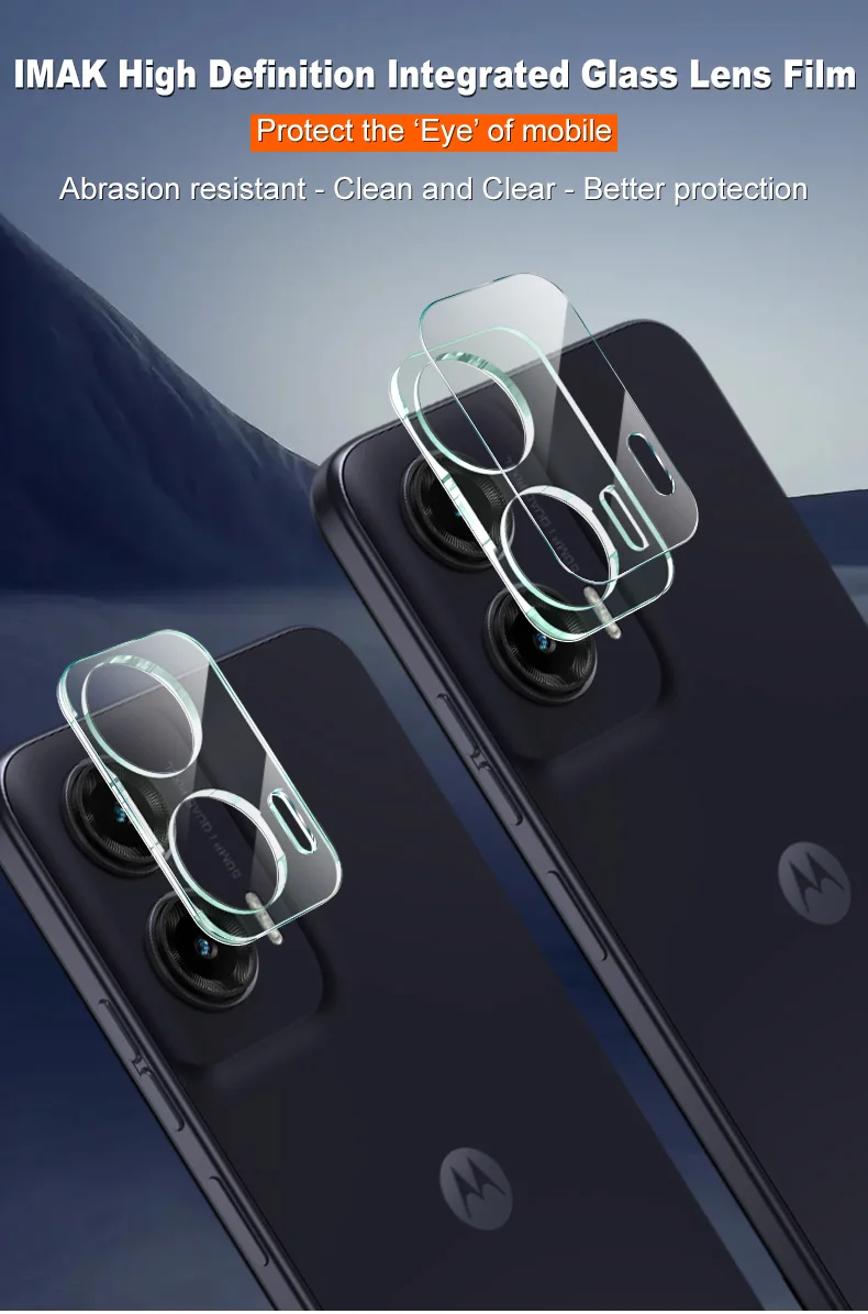 IMAK For Motorola Moto G35 5G Tempered Glass Camera Lens Protector + Acrylic Lens Cap-Cellmalls