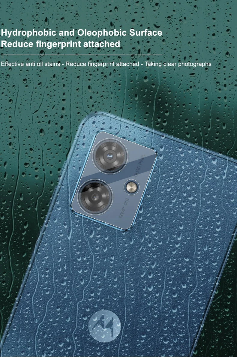 IMAK for Motorola Moto G54 5G Camera Lens Protector Integrated Tempered Glass Lens Film + Acrylic Lens Cap-Cellmalls