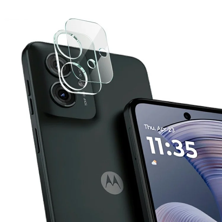 IMAK For Motorola Moto G55 5G Tempered Glass Camera Lens Protector + Acrylic Lens Cap-Cellmalls