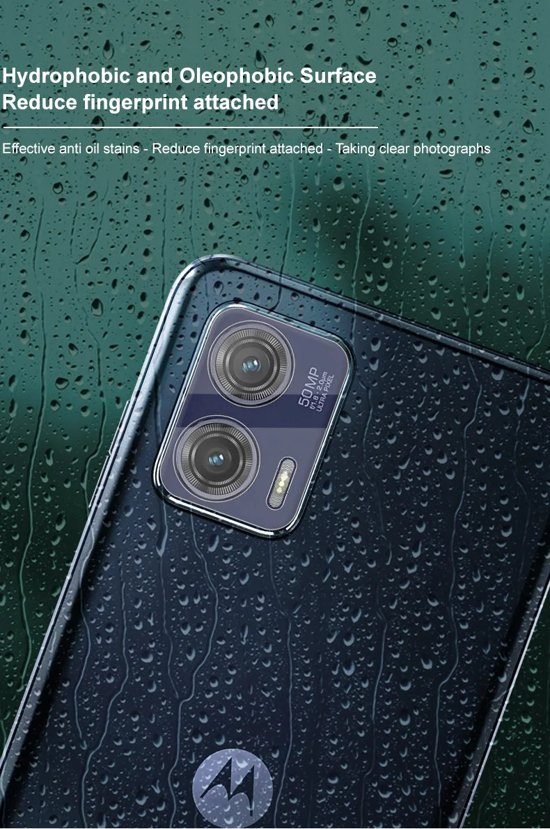 IMAK For Motorola Moto G73 5G Tempered Glass Camera Lens Protector Integrated Lens Film+Acrylic Lens Cap-Cellmalls