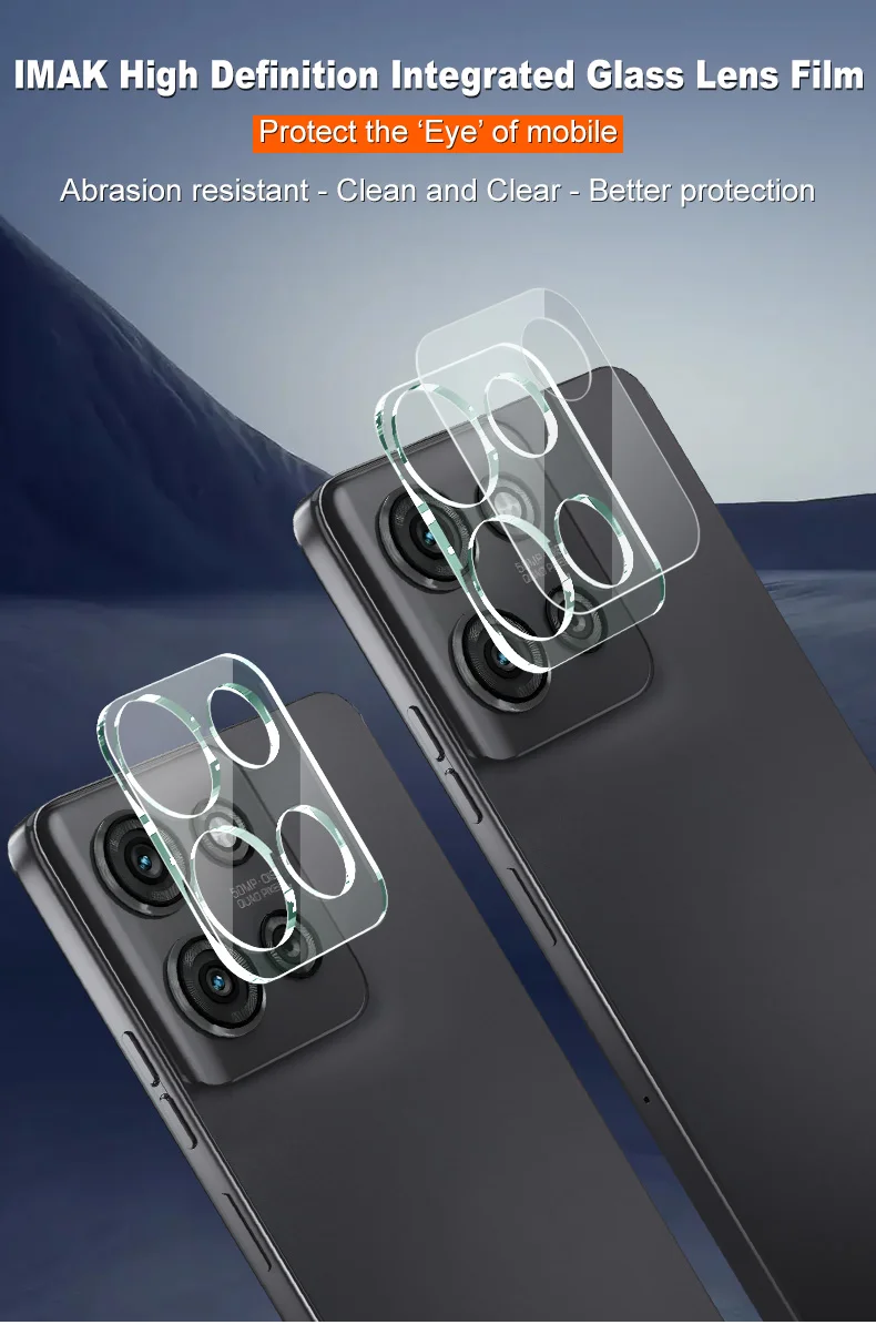 IMAK For Motorola Moto G75 5G Tempered Glass Camera Lens Protector + Acrylic Lens Cap-Cellmalls