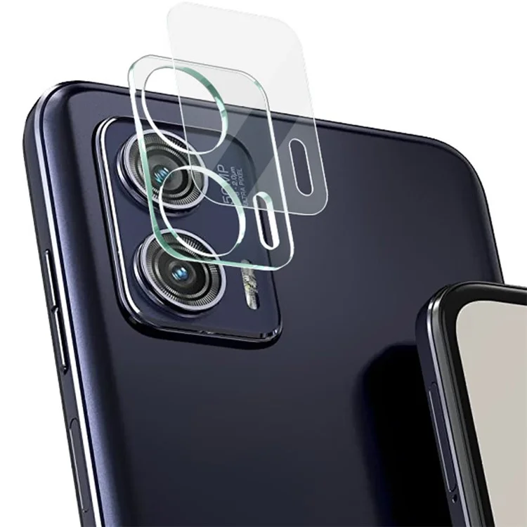 IMAK For Motorola Moto G73 5G Tempered Glass Camera Lens Protector Integrated Lens Film+Acrylic Lens Cap-Cellmalls
