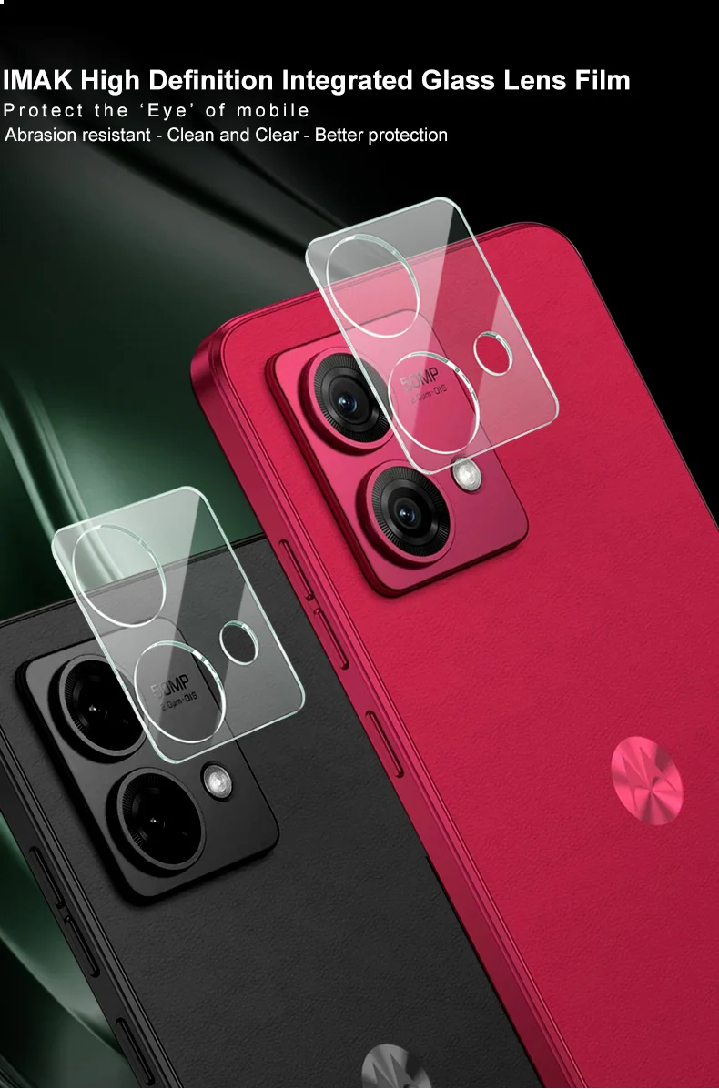 IMAK Lens Protector for Motorola Moto G84 5G Integrated Tempered Glass Lens Film + Acrylic Lens Cap-Cellmalls