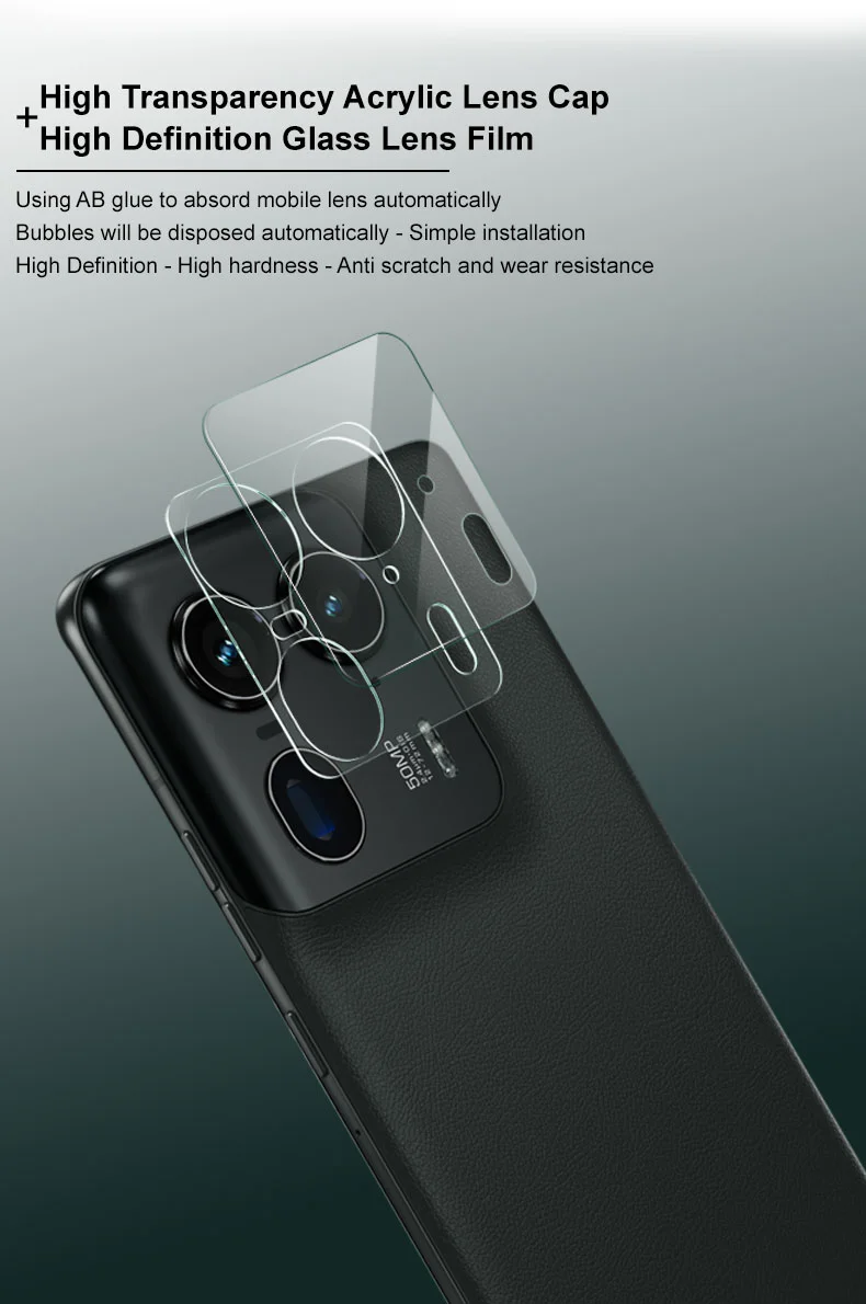 IMAK For Motorola Edge 50 Ultra 5G / Moto X50 Ultra 5G Camera Lens Protector + Acrylic Lens Cap-Cellmalls