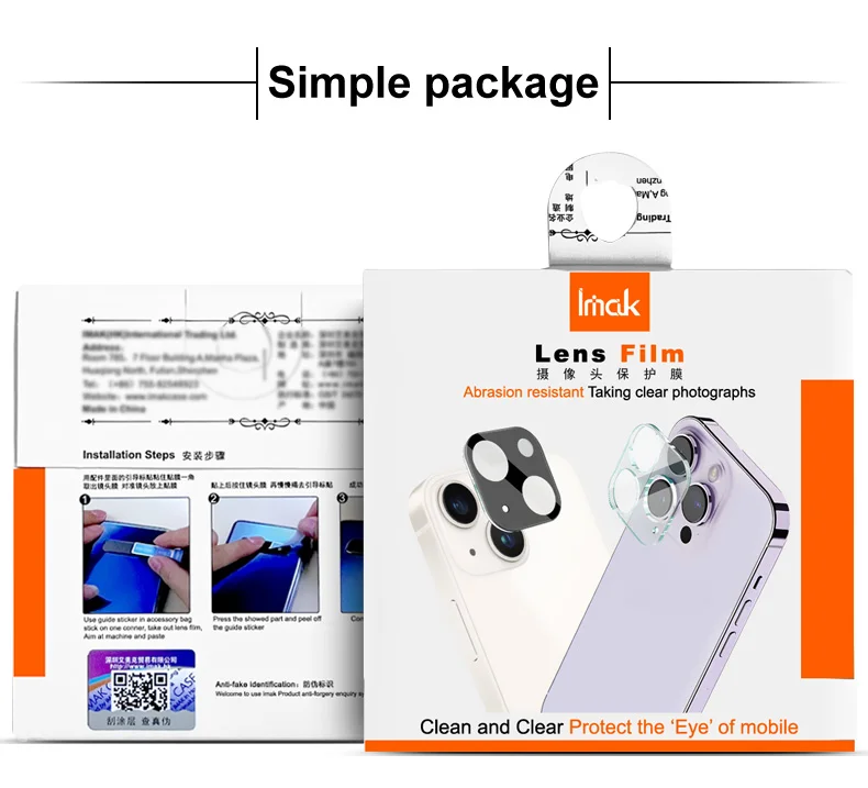 IMAK For Motorola Edge 50 Ultra 5G / Moto X50 Ultra 5G Camera Lens Protector + Acrylic Lens Cap-Cellmalls