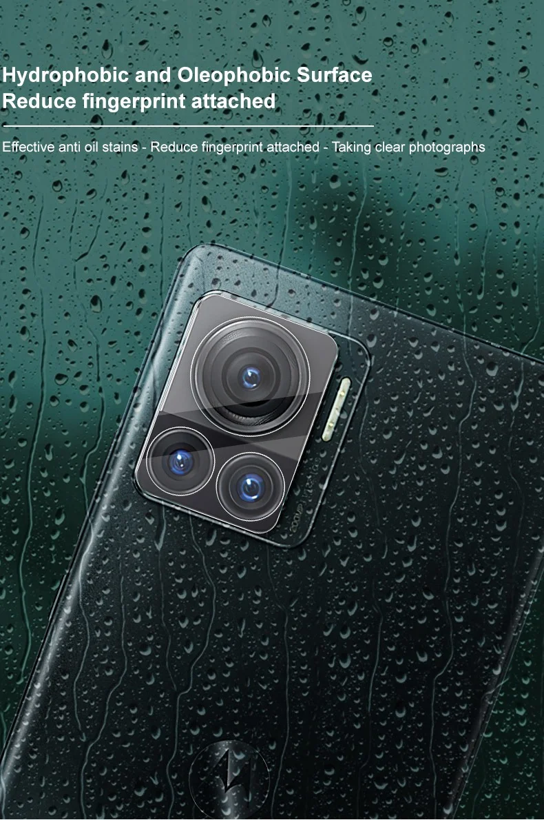 IMAK For Motorola Moto X30 Pro 5G / Edge 30 Ultra 5G Anti-scratch Camera Lens Protector Tempered Glass Film + Acrylic Lens Cap-Cellmalls