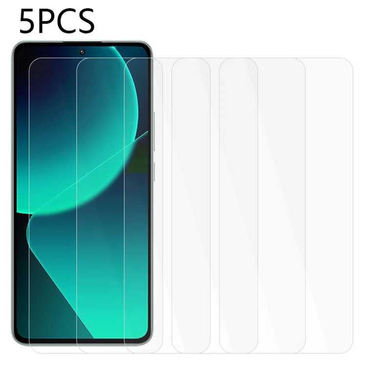 5PCS For Xiaomi 13T / 13T Pro / Redmi K60 Ultra 2.5D 0.3mm Tempered Glass Screen Protector HD Clear Screen Film-Cellmalls