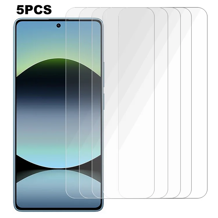 5Pcs For Xiaomi Redmi Note 14S 4G Screen Protector 0.3mm 2.5D Tempered Glass Clear Film-Cellmalls