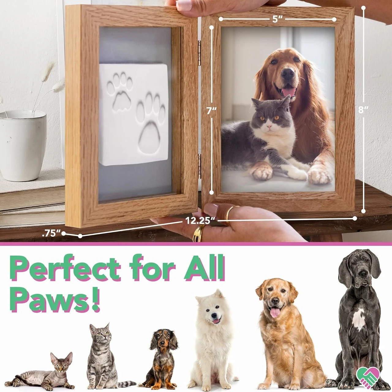 Pet Paw Print Photo Frame