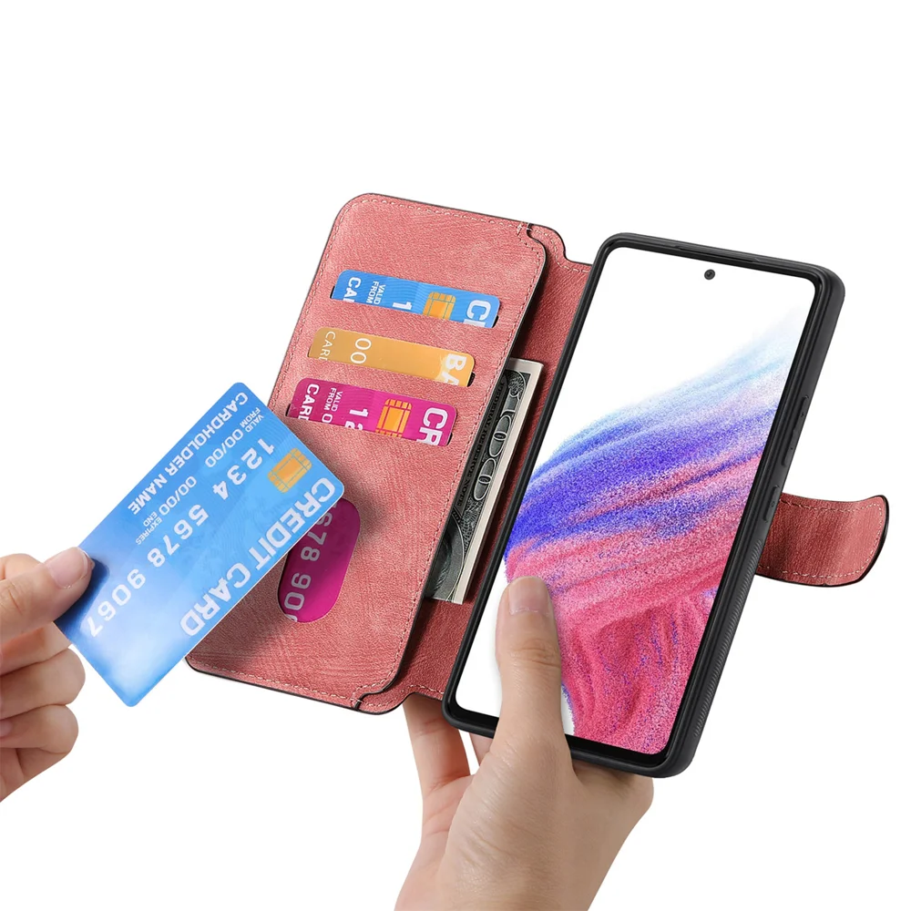 For Oppo Reno13 5G (Global) Magnetic Case CASENEO Detachable Leather Phone Wallet Cover - Purple-Cellmalls