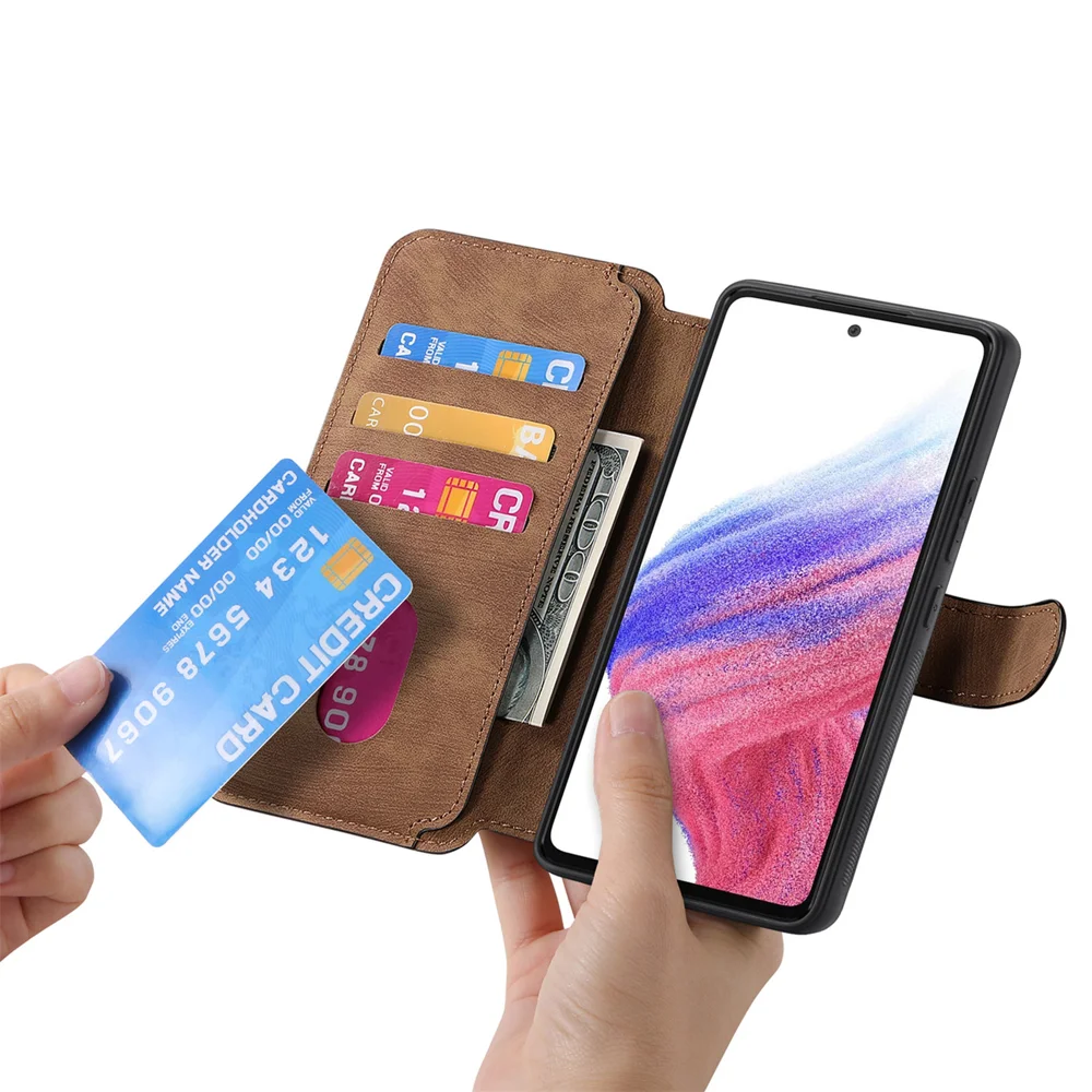 For Oppo Reno13 Pro 5G Magnetic Case CASENEO Detachable Leather Phone Wallet Cover - Purple-Cellmalls