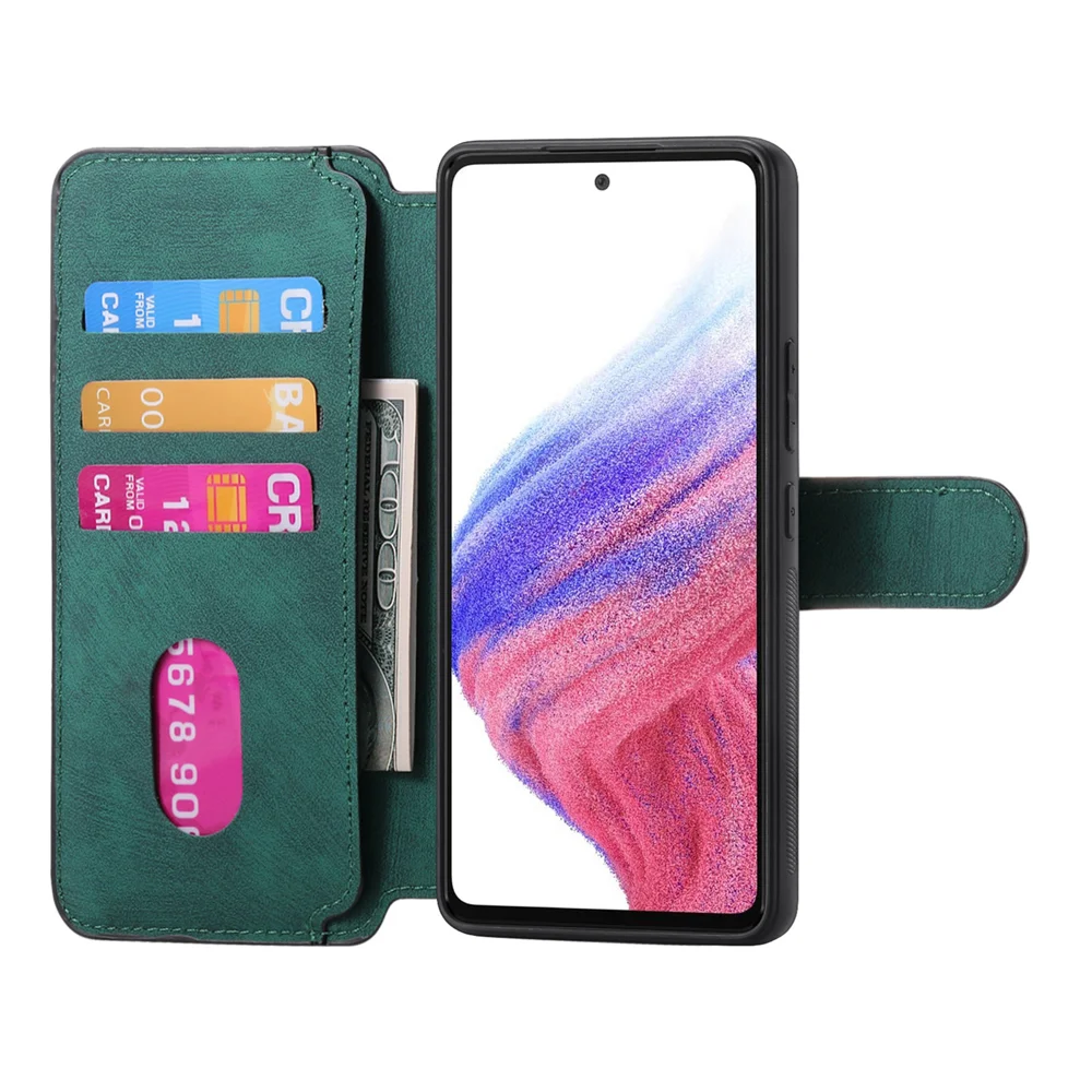 For Oppo Reno13 Pro 5G Magnetic Case CASENEO Detachable Leather Phone Wallet Cover - Purple-Cellmalls