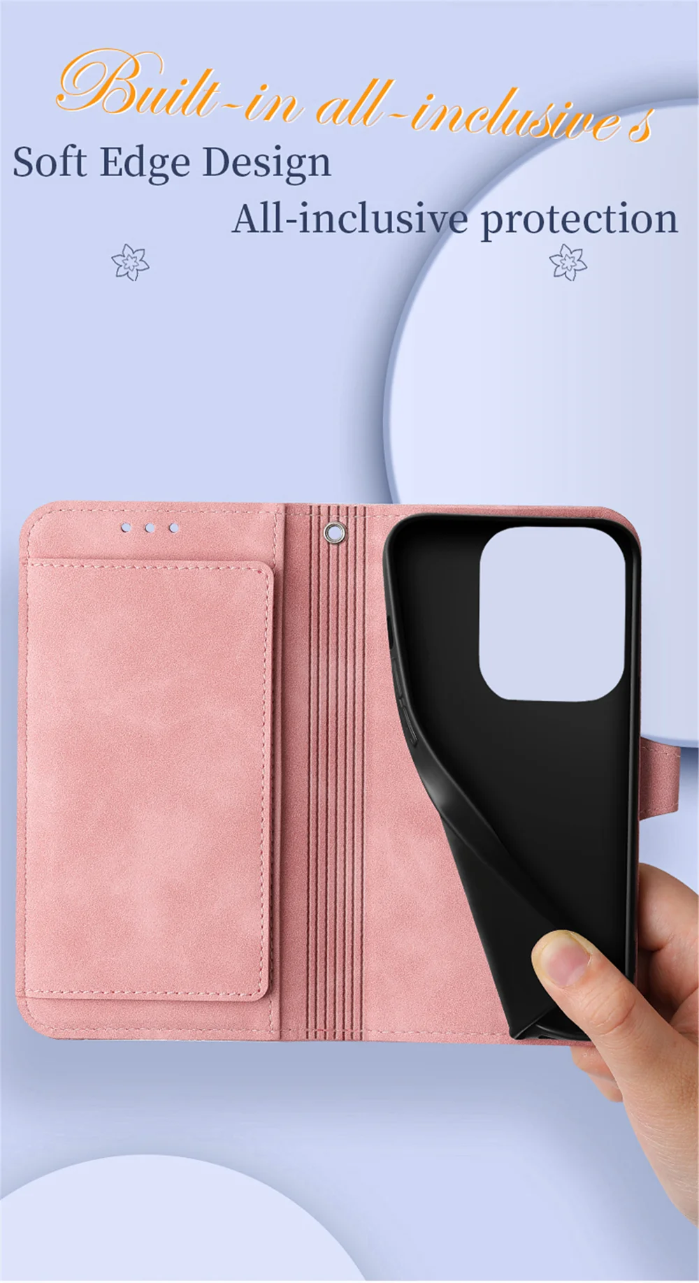 For Oppo A3x 5G Zipper Wallet Case with Strap Flower Imprint PU Leather Phone Cover - Pink-Cellmalls