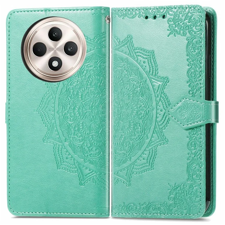 For Oppo F27 5G Wallet Case Mandala Flower Leather Phone Cover Stand View - Rose Gold-Cellmalls