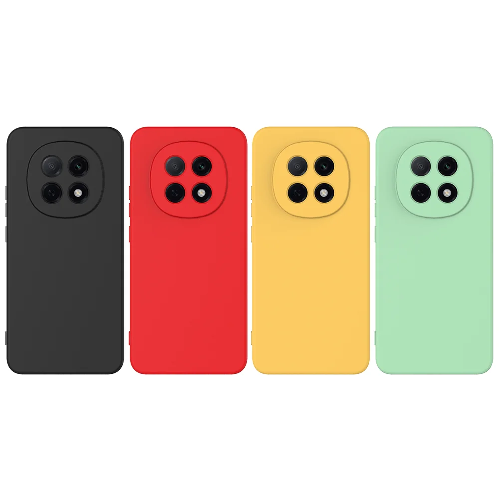 For Oppo F29 Pro 5G Liquid Silicone Case Phone Back Cover with Hand Strap - Black-Cellmalls