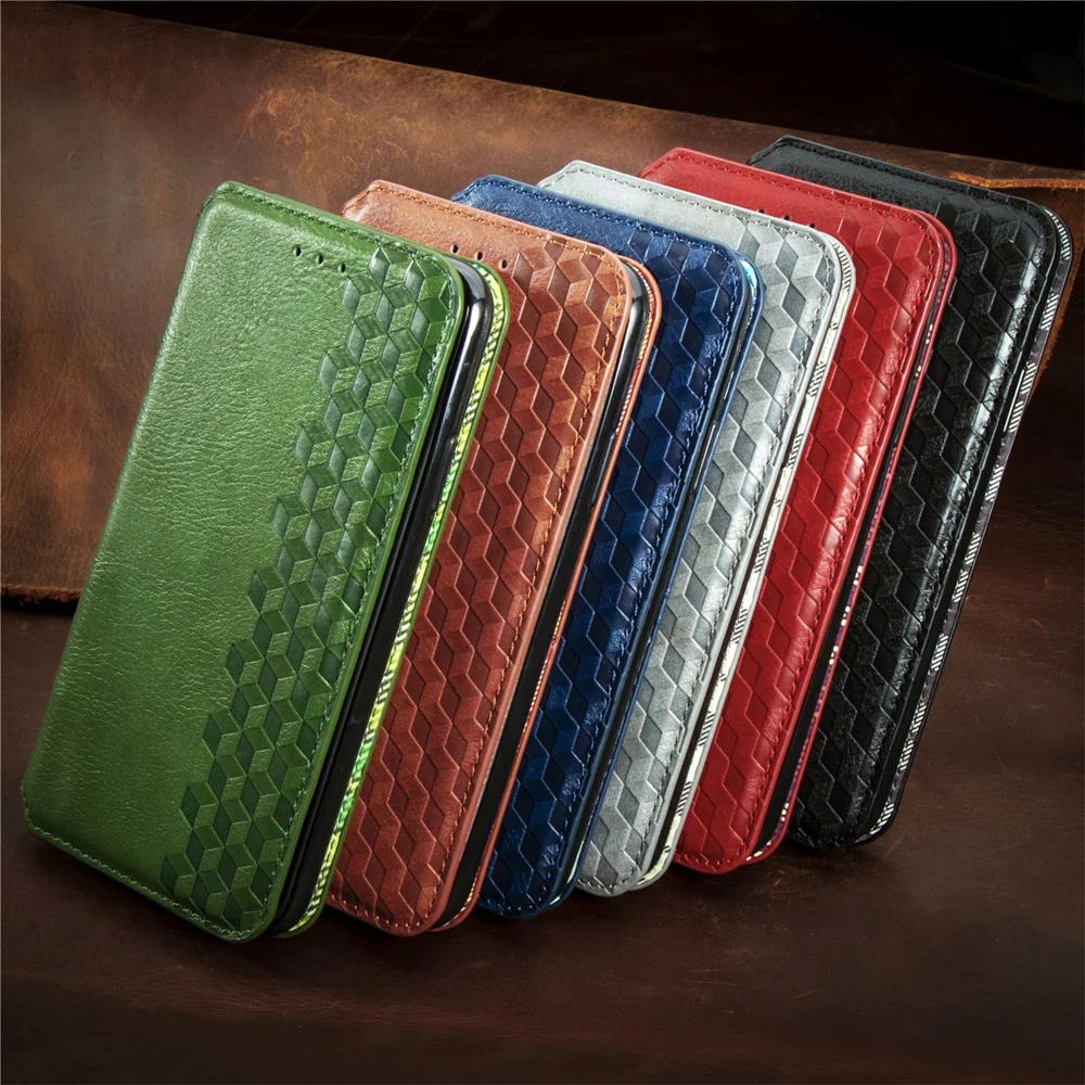 For Oppo Reno13 5G (Global) Case Rhombus Imprint PU Leather Wallet Phone Cover - Green-Cellmalls