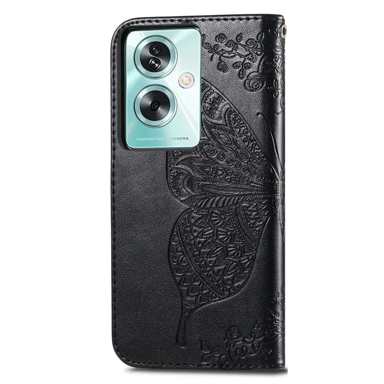 Phone Stand Case for Oppo A79 5G / A2 5G PU Leather Phone Cover - Black-Cellmalls