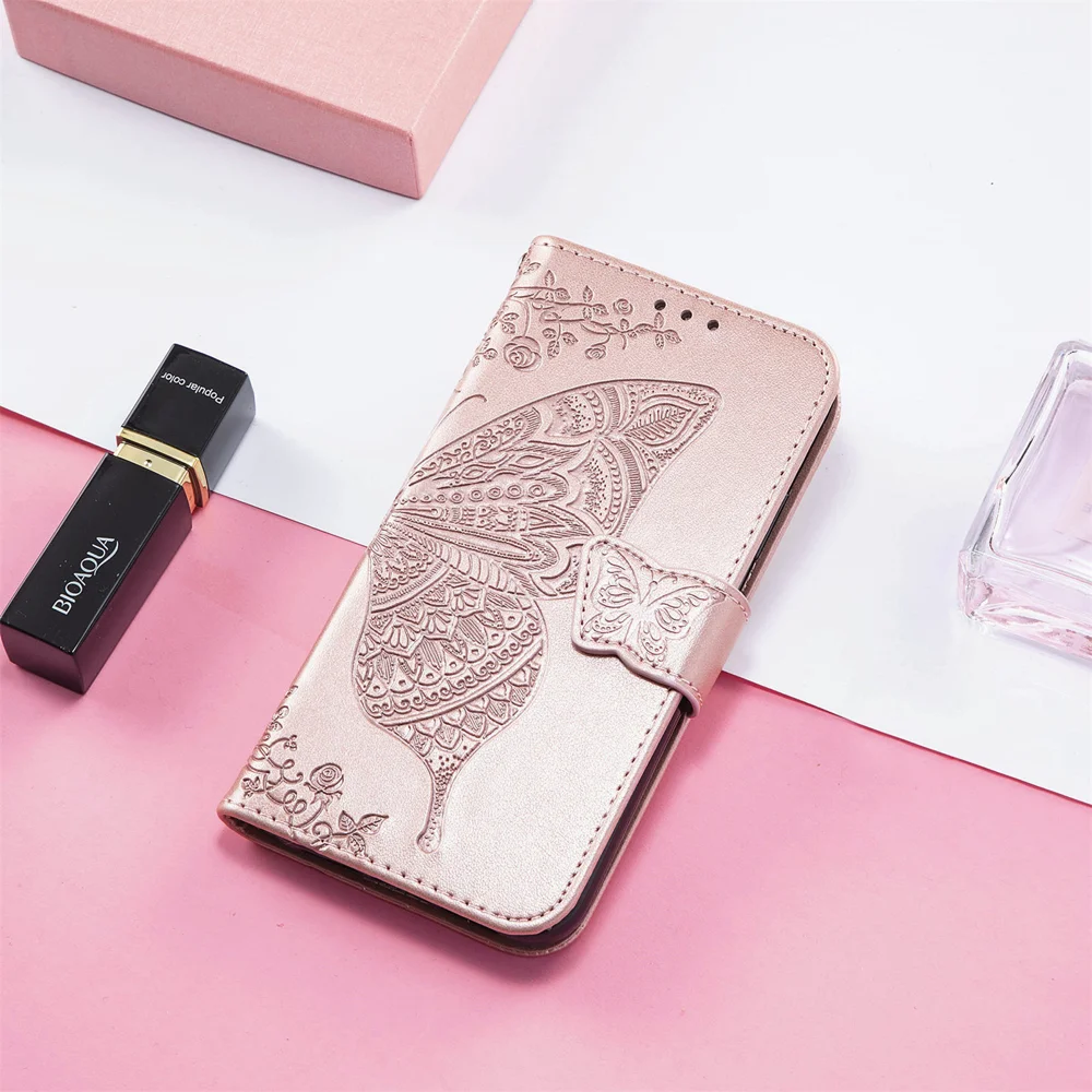 For Oppo Reno13 5G (Global) Case with Strap Butterfly Pattern PU Leather Wallet Phone Cover - Blue-Cellmalls