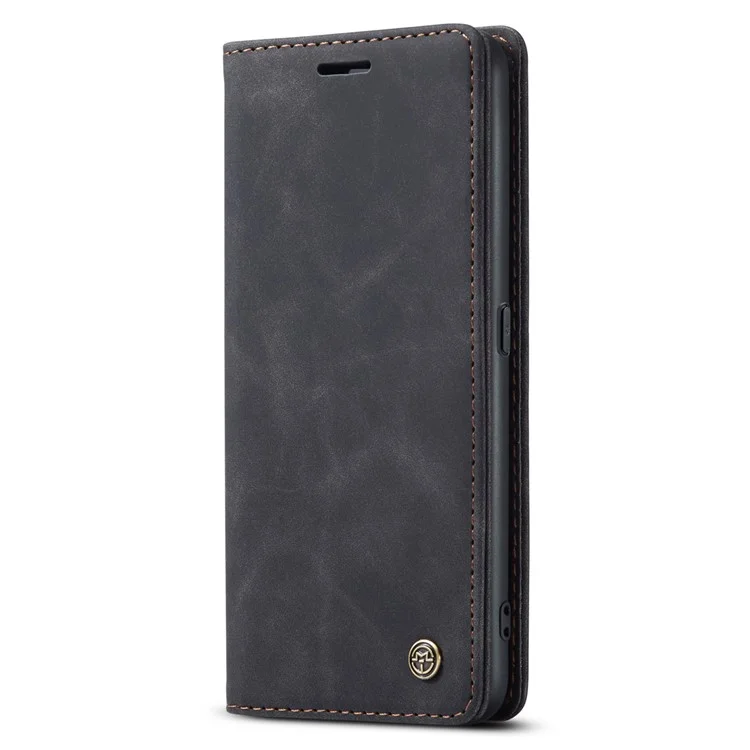 CASEME 013 Series for Oppo A96 5G / Reno7 Z 5G (Global Version)//Reno7 Lite 5G (Global Version) / Reno8 Lite 5G (Global Version) / F21 Pro 5G (Global Version) / Reno8 Z 5G (Global Version) Leather Wallet Phone Stand Case - Black-Cellmalls